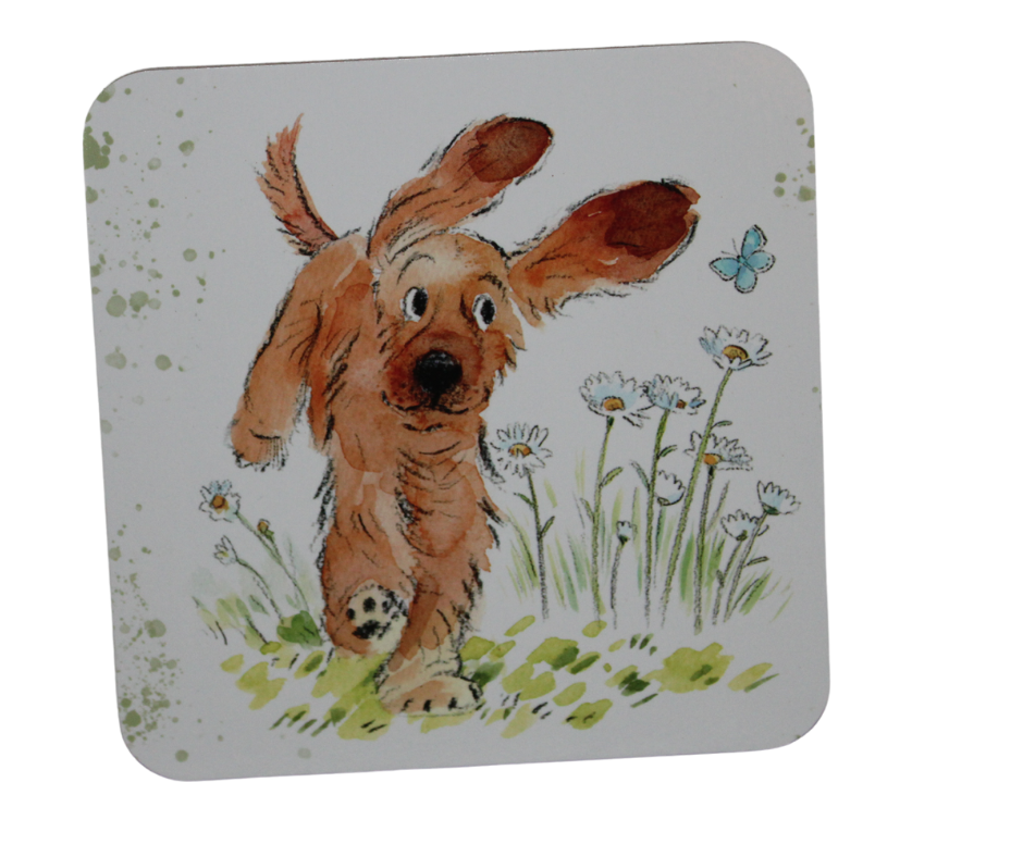 Paper Shed Set Of Six Quality Dog Themed Coasters
