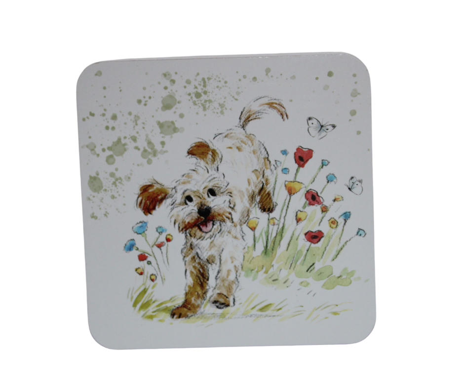 Paper Shed Set Of Six Quality Dog Themed Coasters
