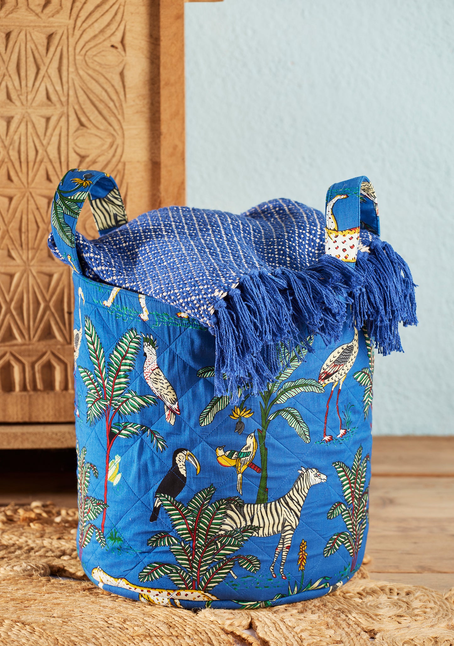 Jungle Print Storage Laundry Bag