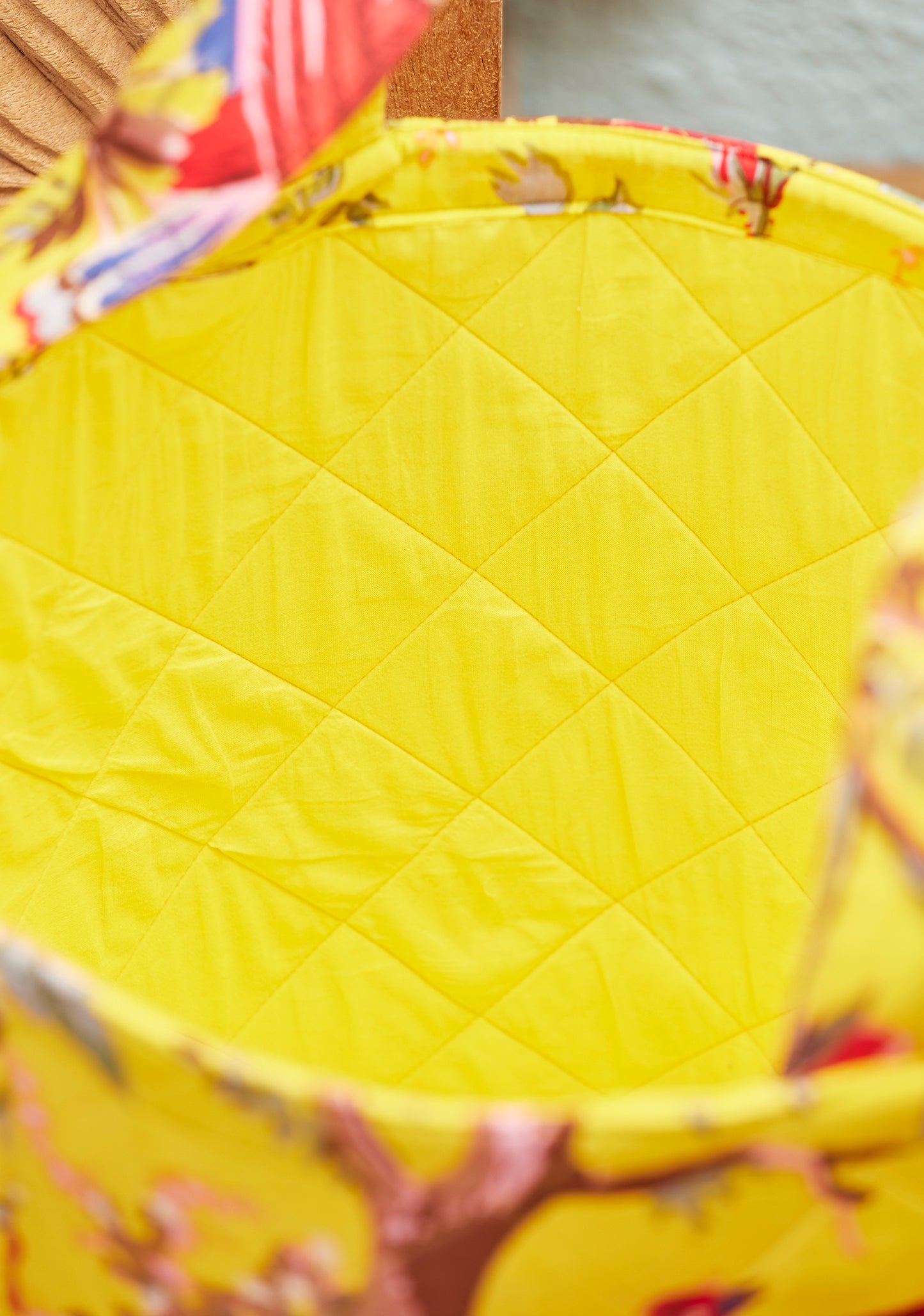 Bird Of Paradise Storage Laundry Bag - Yellow