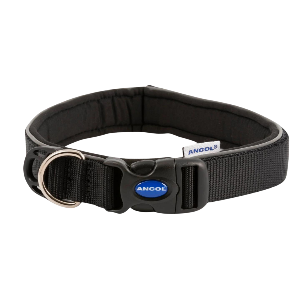 Ancol Heritage Nylon Dog Collar Black