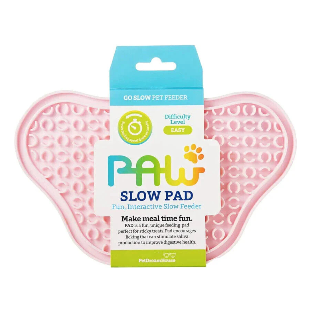 Likimat Lick Pad Dog Slow Feeder Mat x 2 Pink & Green
