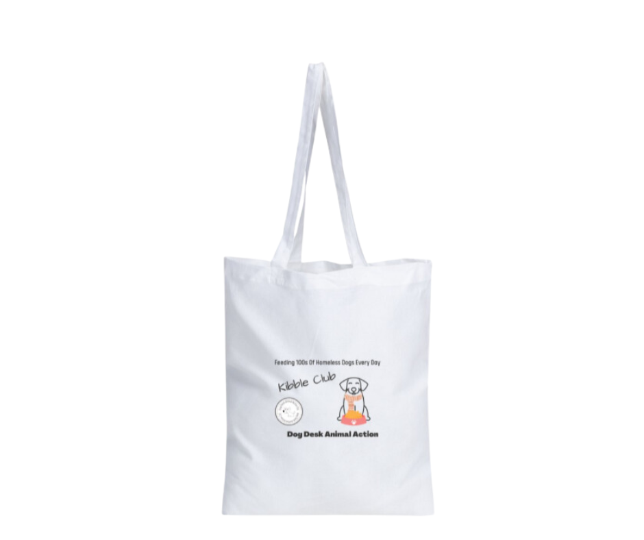Dog Desk Animal Action Kibble Club Tote Bag