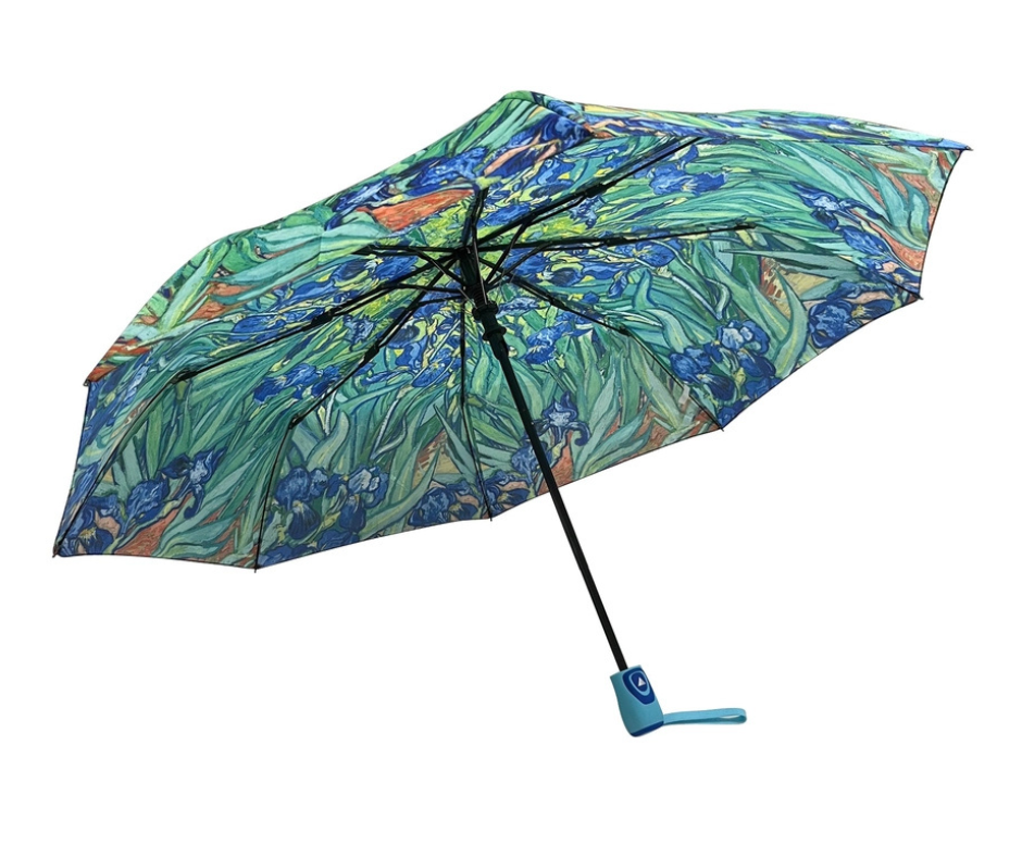 Van Gogh Irises Print Folding Umbrella