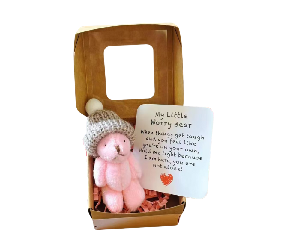 My Little Worry Bear – Pocket Comfort Bear with Reassurance Card