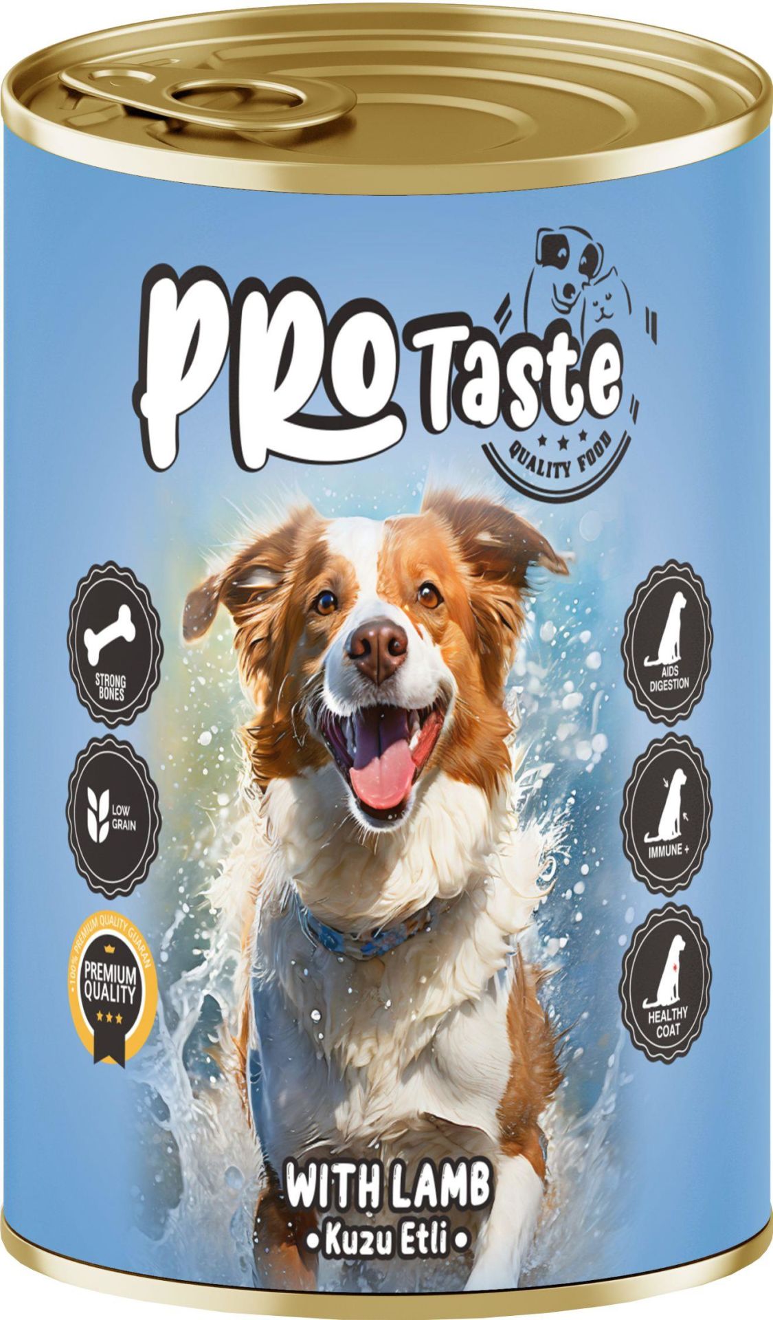 Pro Taste Lamb Meat Puppy Canned Food 400 Gr 24 Pieces