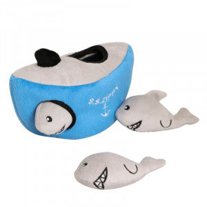 Hide And Seek Shark Dog Toy