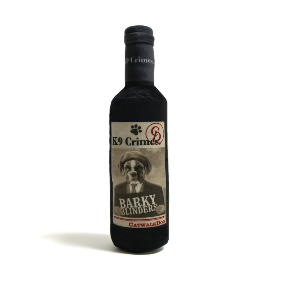 Barky Blinders Wine Bottle Dog Toy