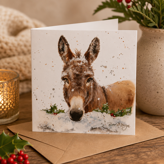 Bree Merryn, Fine Art Donkey Small Card To Post