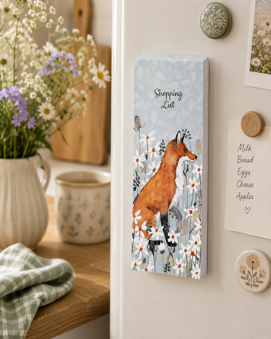 Shopping List – Foxy Tales Woodland Fox Magnetic Notepad