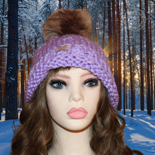 Lupin Dog Desk Knits Bobble Hat