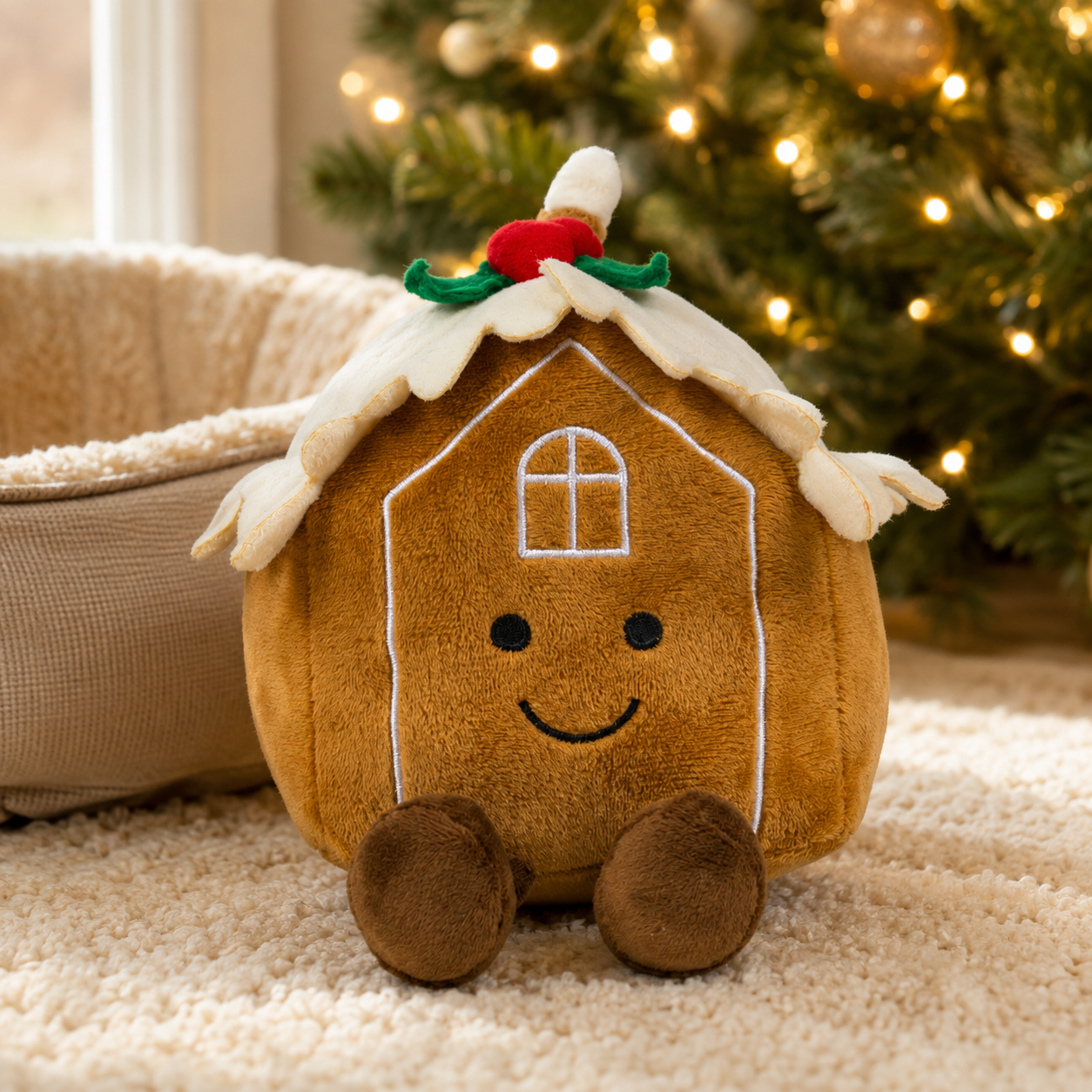 Ginny Gingerbread House Dog Toy