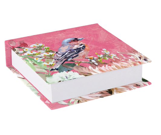Note Block – Symphony Songbird & Floral Desk Memo Pad