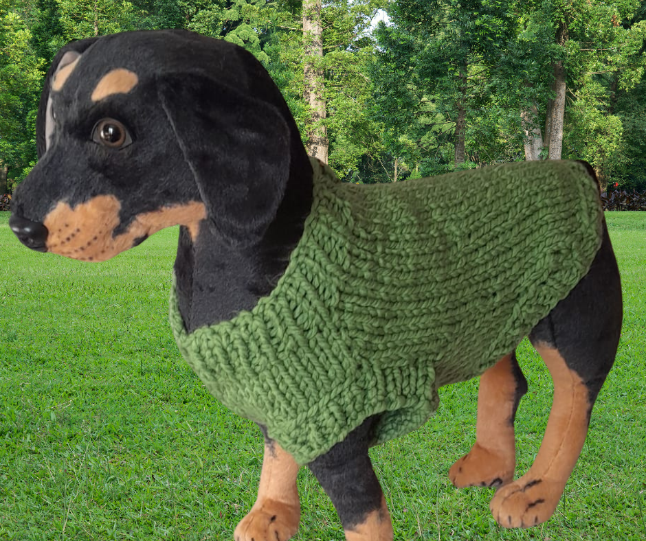 Hand Knitted Dog Desk Knits Dog Jumper