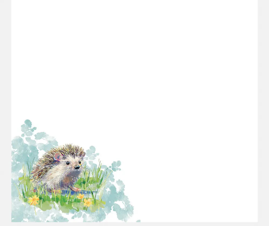 Note Block – The Wildlife  Hedgehog Meadow Desk Memo Pad
