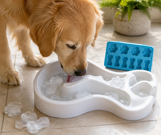 All For Paws Chill Out Dog Cooling Set Ice Cube Mould Tray Dog Summer Cool