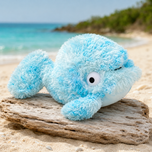 Blue Mummy Reef Whale Dog Toy