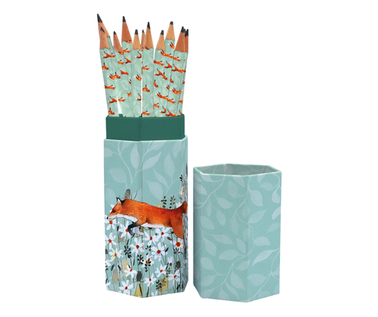 Pencil Set – Foxy Tales Woodland Fox Pencils in Gift Box