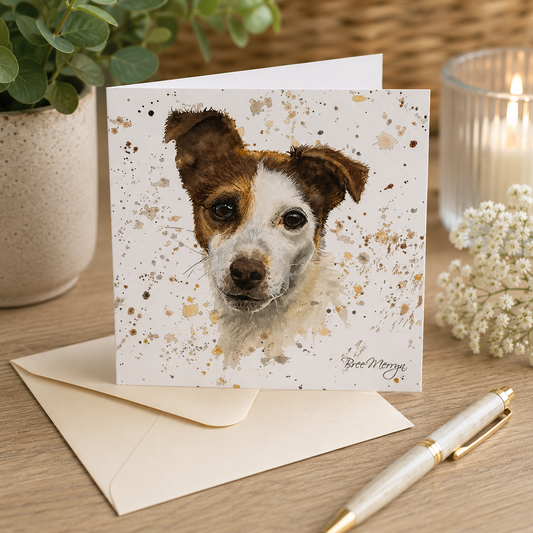 Bree Merryn, Fine Art Jack Russell Small Card To Post