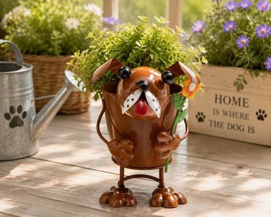 Bright Eyes Dog Planter