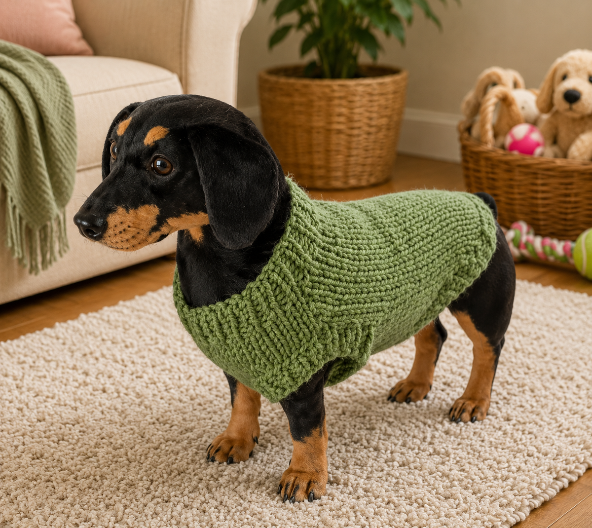 Hand Knitted Dog Desk Knits Dog Jumper
