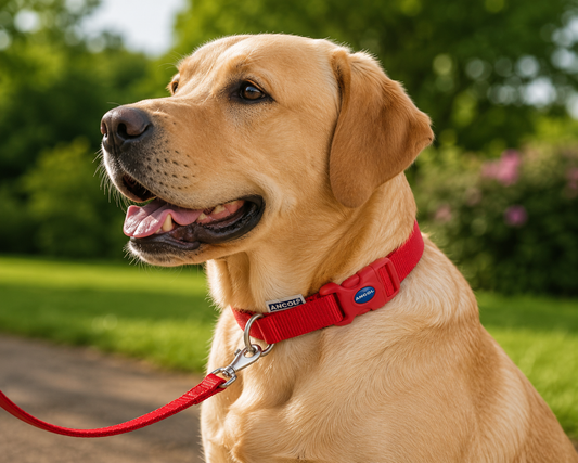 Ancol Heritage Nylon Dog Collar Red