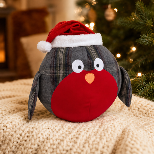 Tweed Christmas Robin Dog Toy