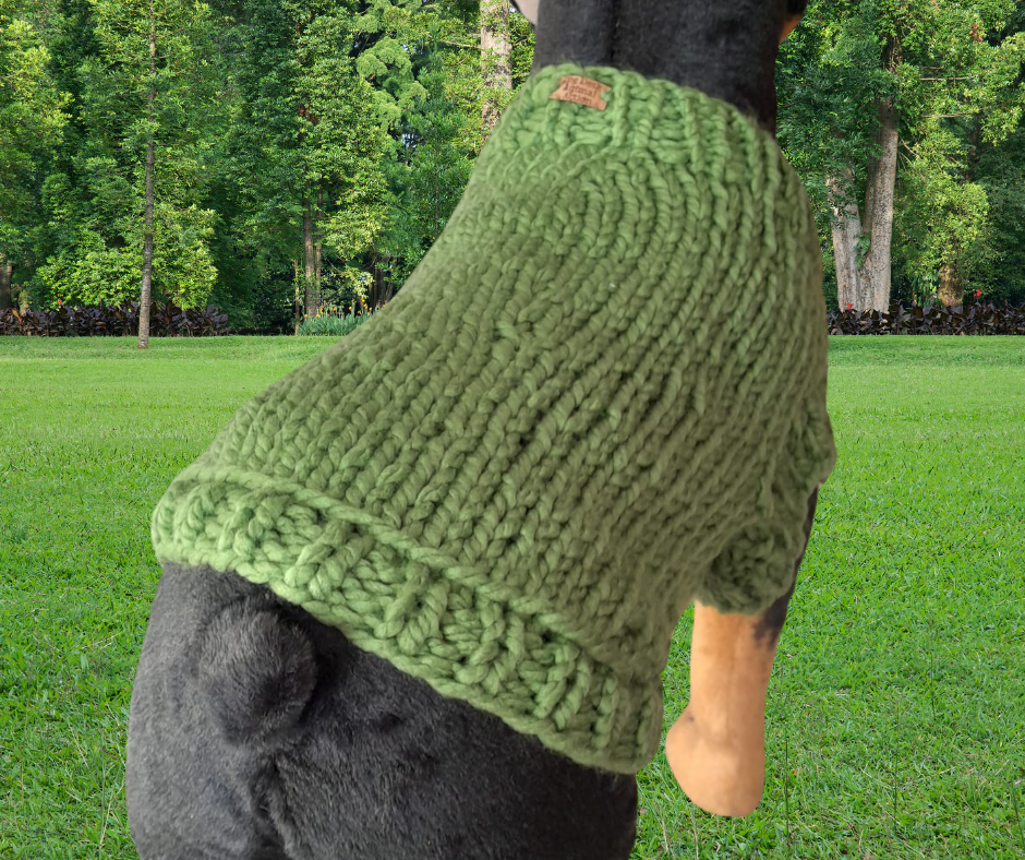 Hand Knitted Dog Desk Knits Dog Jumper
