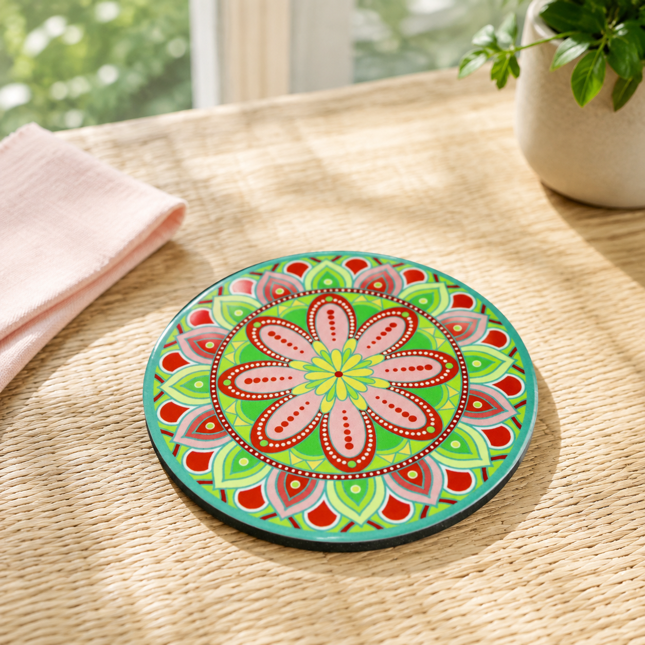 Ceramic Tuscany Coaster