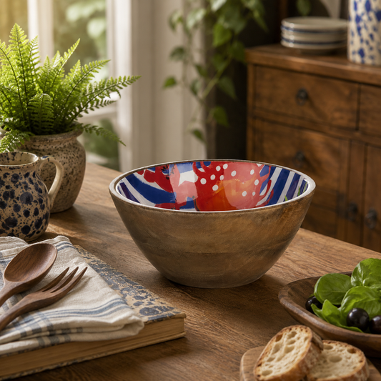 Dip Bowl With Striking Crab Decoration