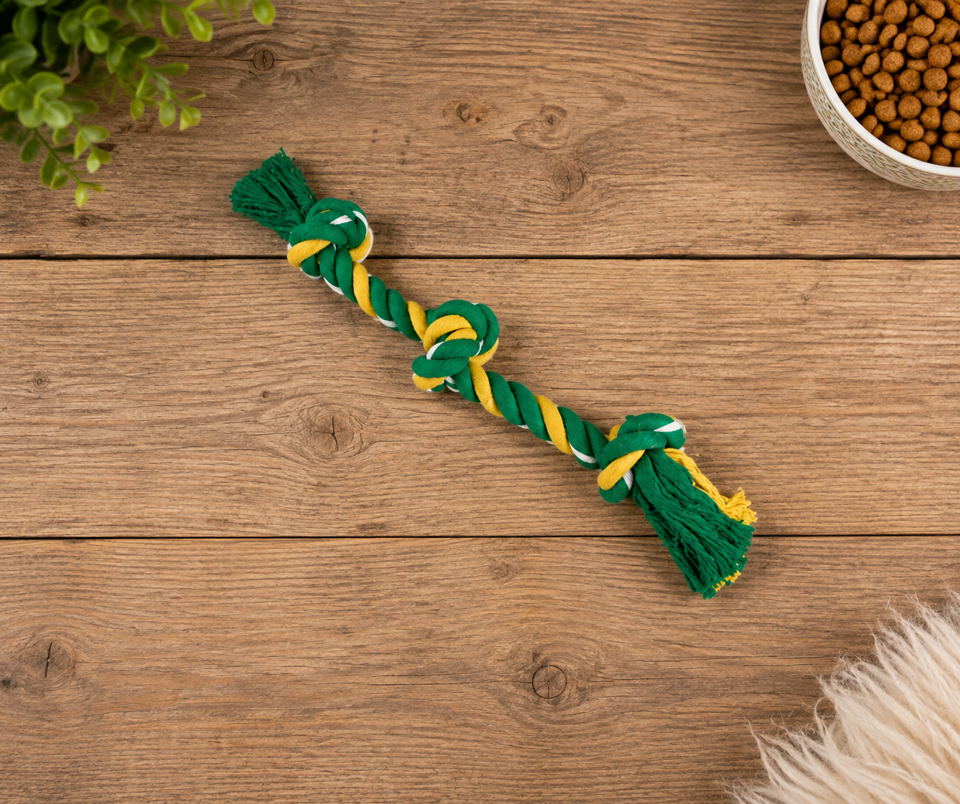 Rope Tugger Dog Toy Medium Green