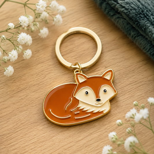 Freddie Fox Enamel Keyring