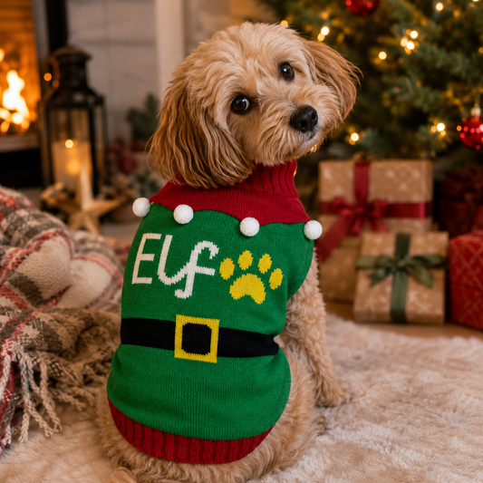Elf Dog Christmas Jumper 16inch