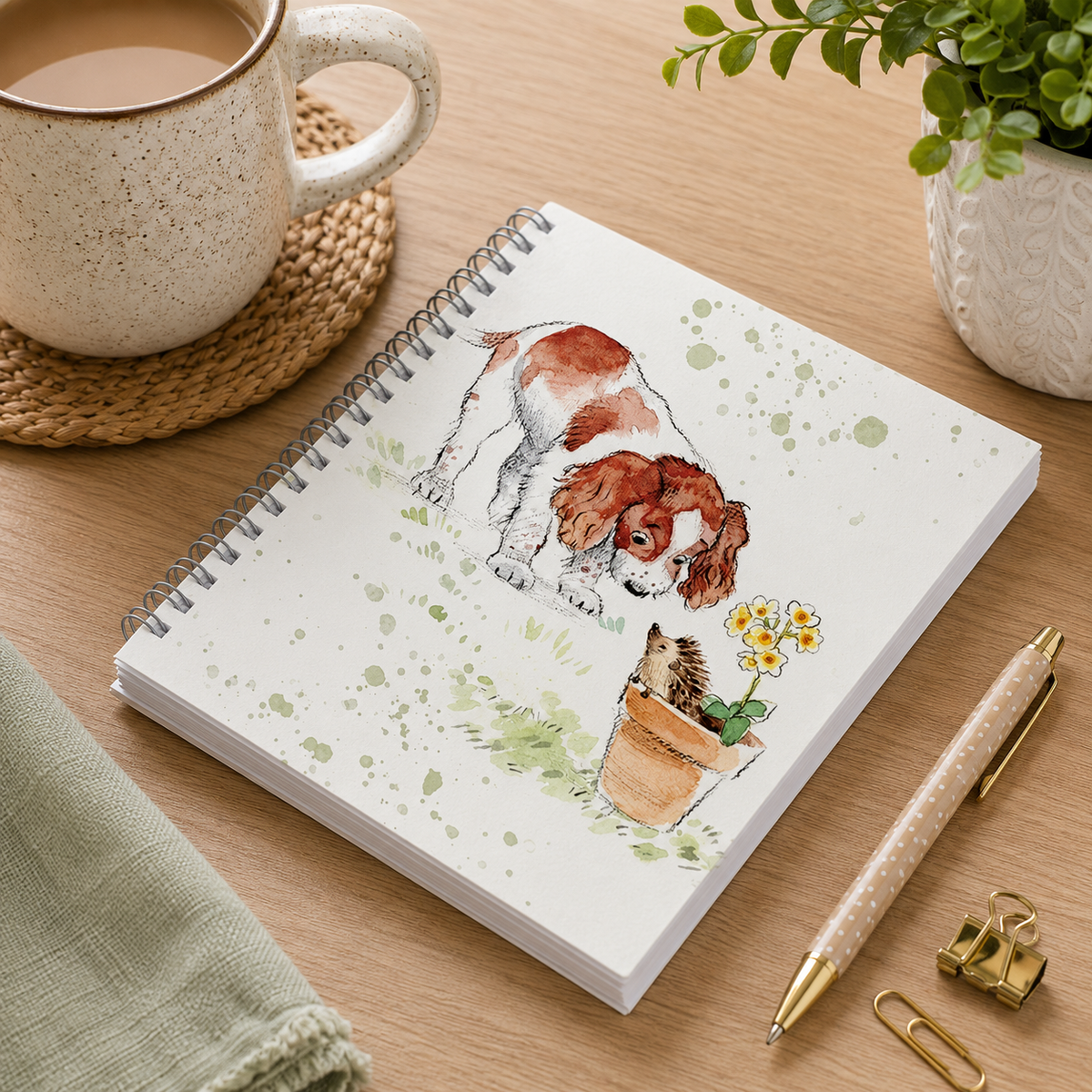 Paper Shed Springer Spaniel A6 Notebook