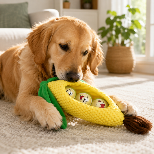 All For Paws Meta Ball Set with Corn Pod Dog Toy