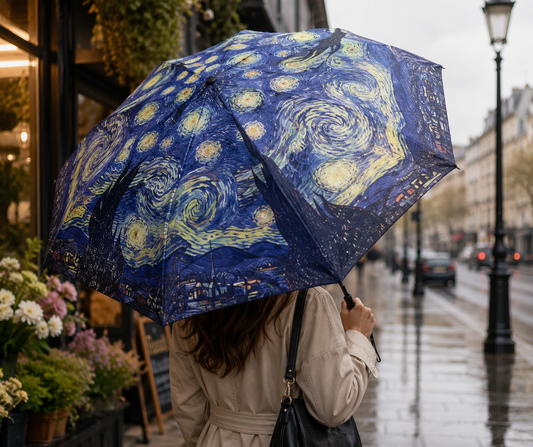 Van Gogh Starry Night Print Umbrella