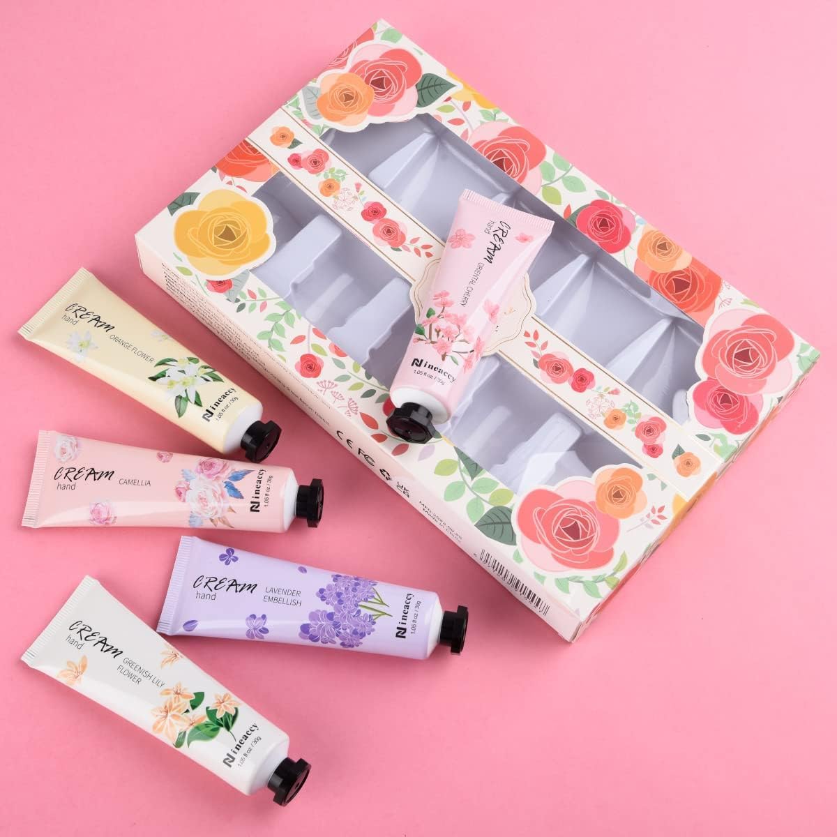 Nineaccy Vegan Hand Cream Gift Set Pack Of 5 x 30ml