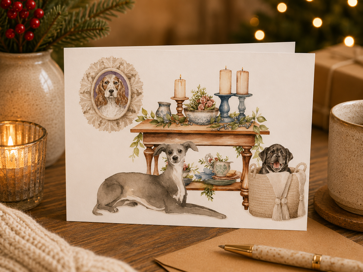 Dog Desk The Puppy Deluxe Card