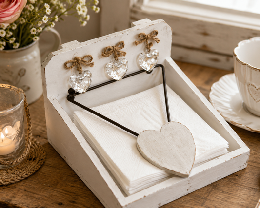 Shabby Napkin Holder Distressed Finish
