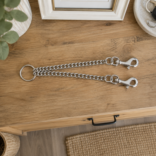 Ancol Chain Coupler Medium For Dog Walking Two Dogs