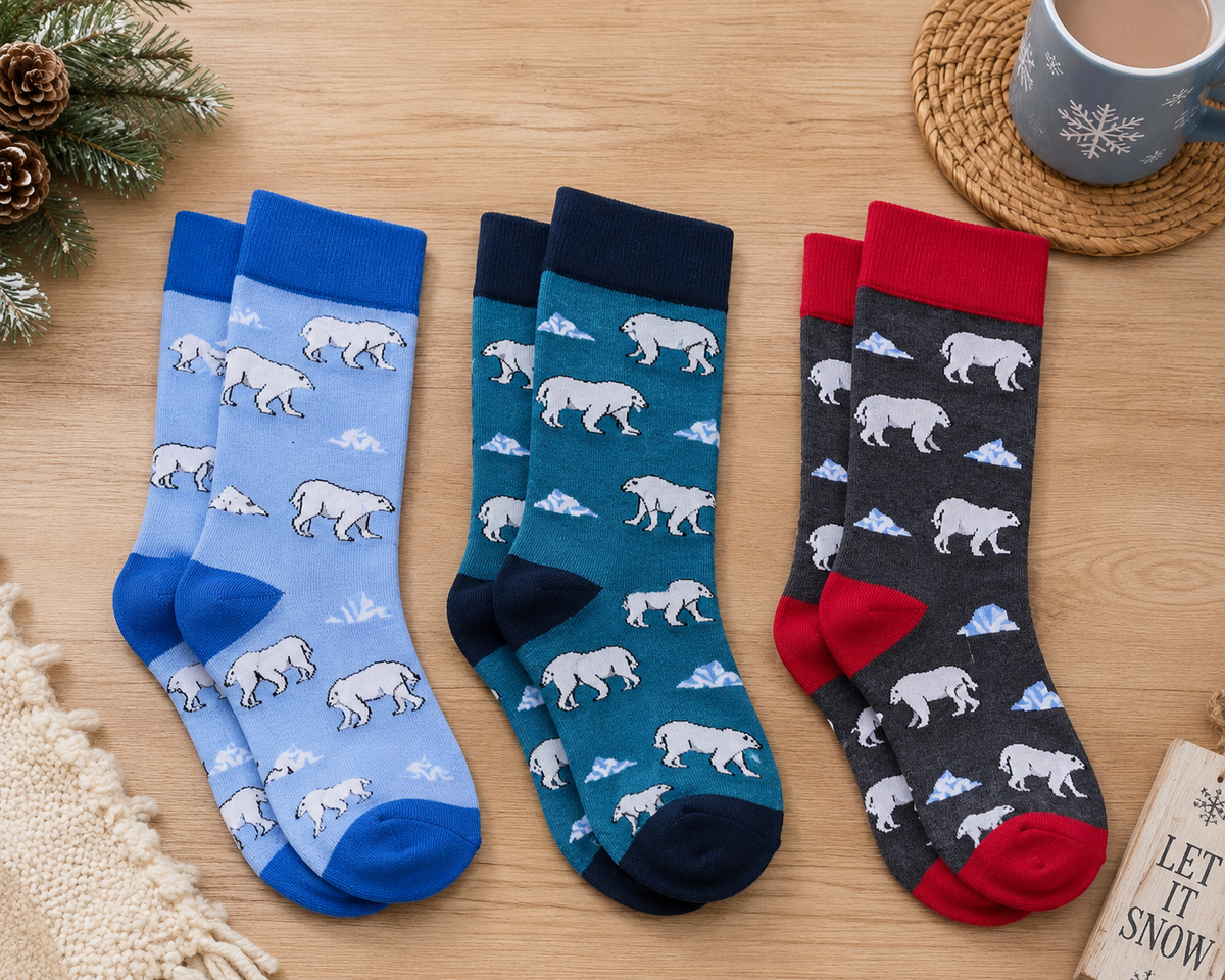 Sock Society Polar Bear Pattern Socks