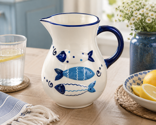 800ml Jug With Embossed Fish Design