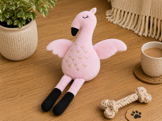 Eco Friendly Flamingo Dog Toy