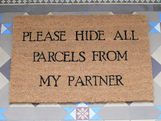 Door Mat Coir With PVC Back Funny Message