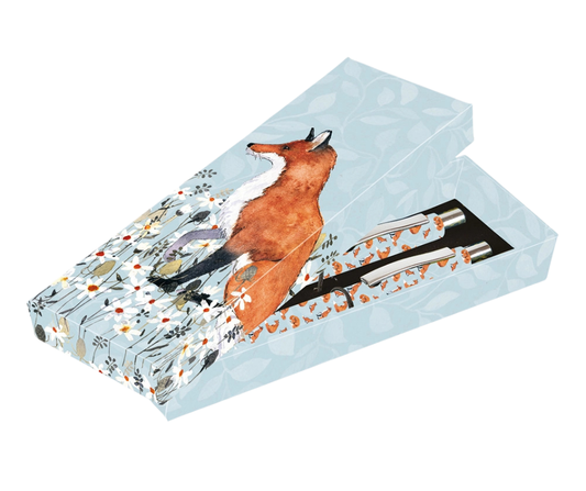 Foxy Tales Pen Set  Woodland Fox Design Gift Box