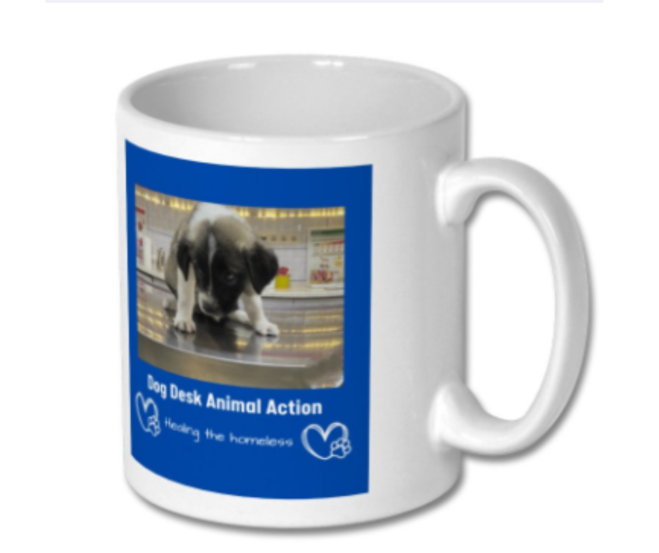 Dog Desk Animal Action Healing The Homeless  Mug