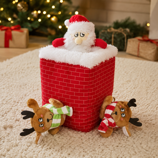 Peek-a-boo Santa Interactive Dog Christmas Toy