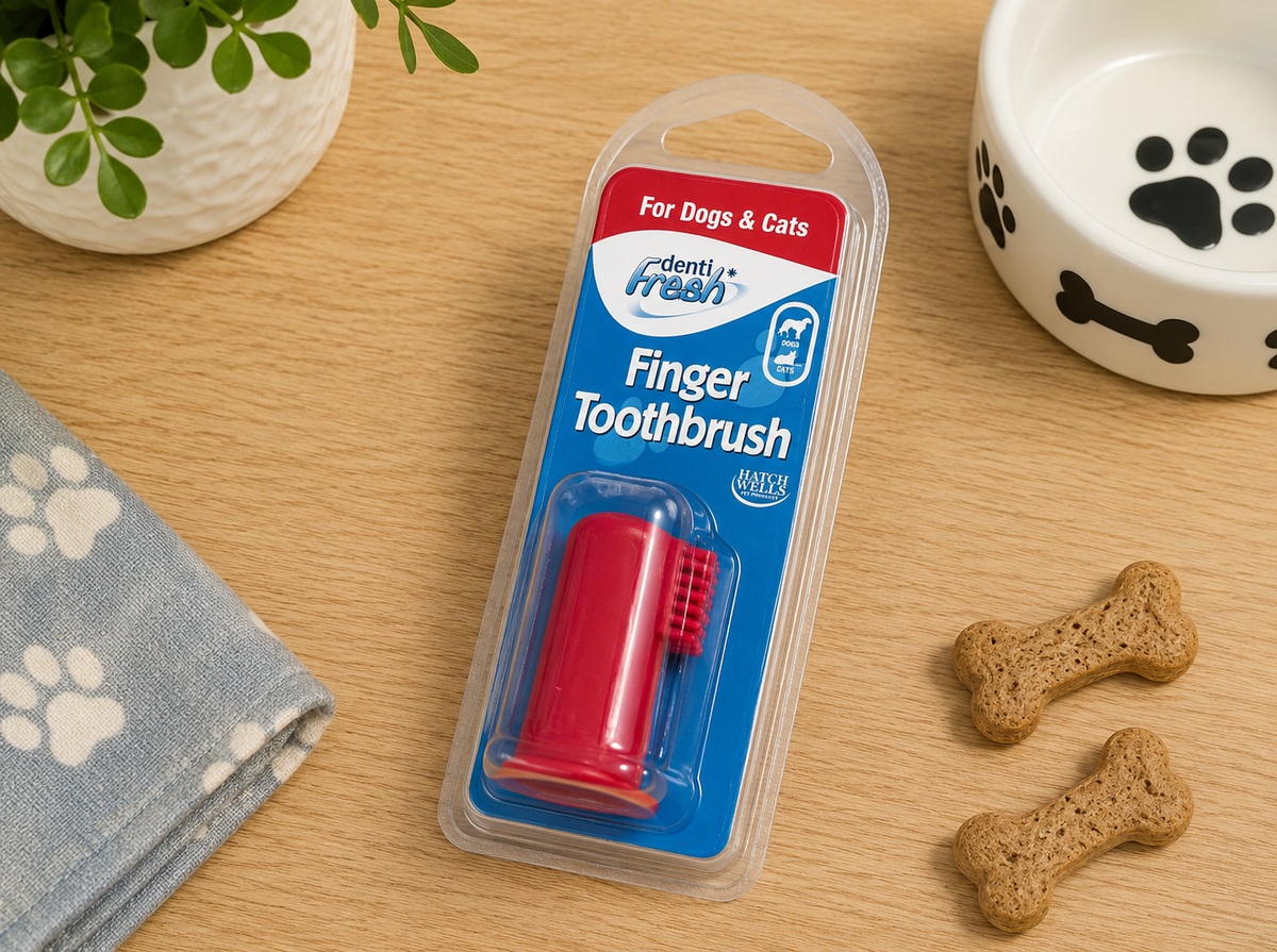Hatchwells Dentifresh Finger Toothbrush for Dogs And Cats