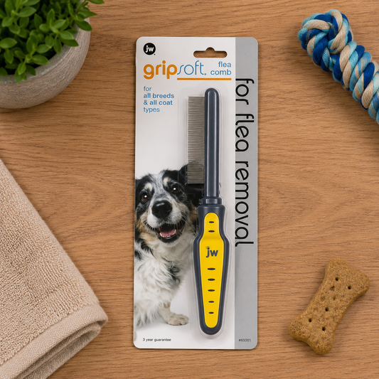 JW Gripsoft Grooming Dog Flea Comb