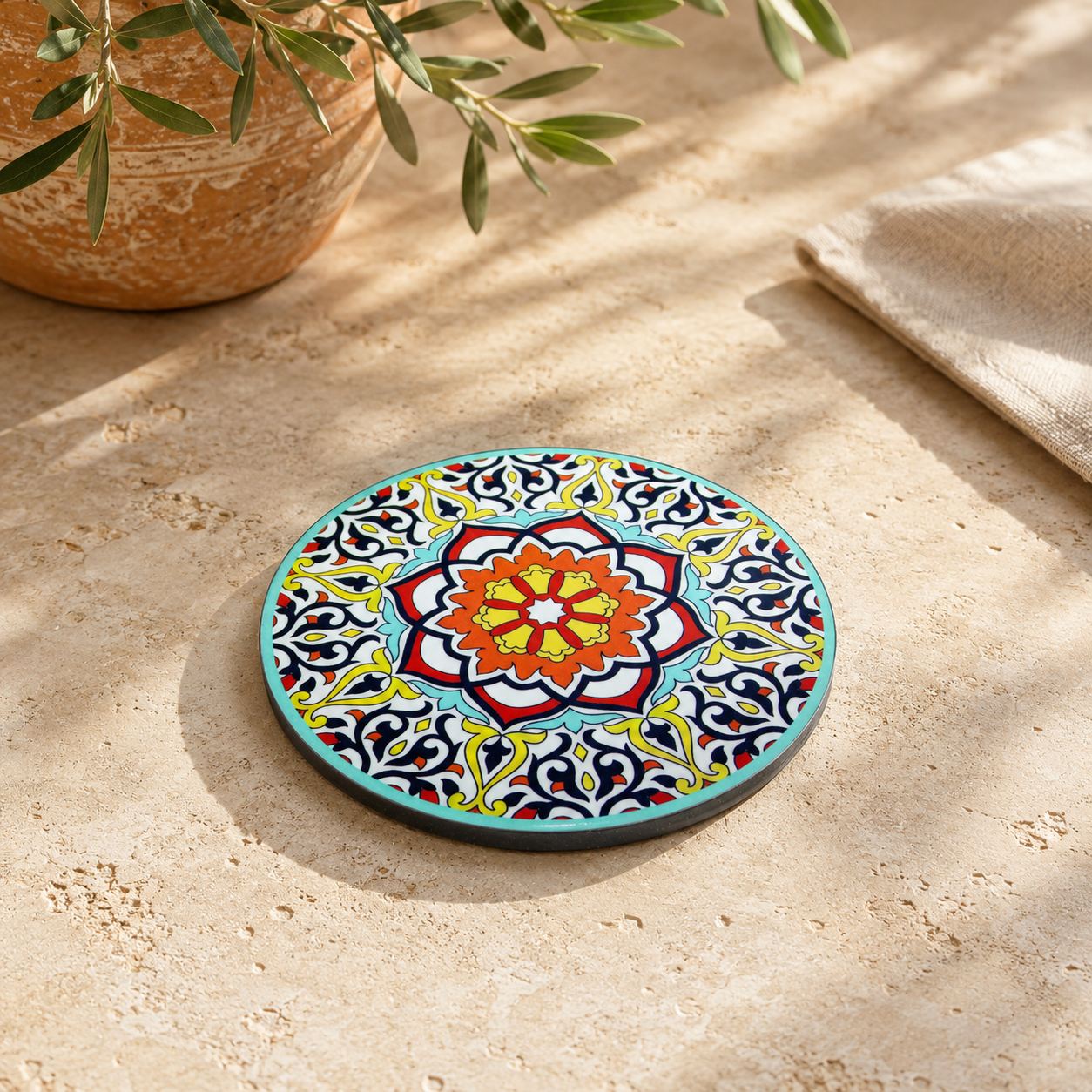 Ceramic Tuscany Coaster